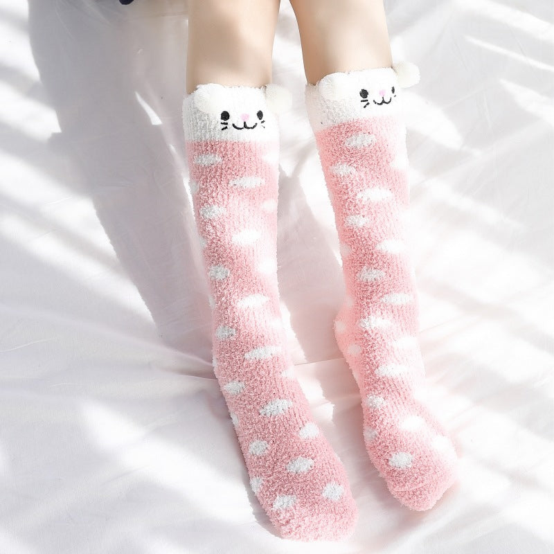 J Fashion Rabbit Animal Bunny Striped Kawaii Tumblr Lolita Cute Socks