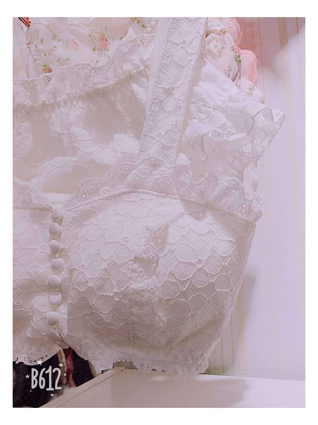 Clear Out – Weißes Dessous-Set 