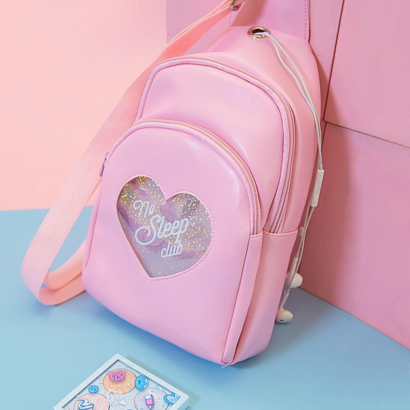 Pastel Hearty Kawaii Aesthetic Shoulder Bag