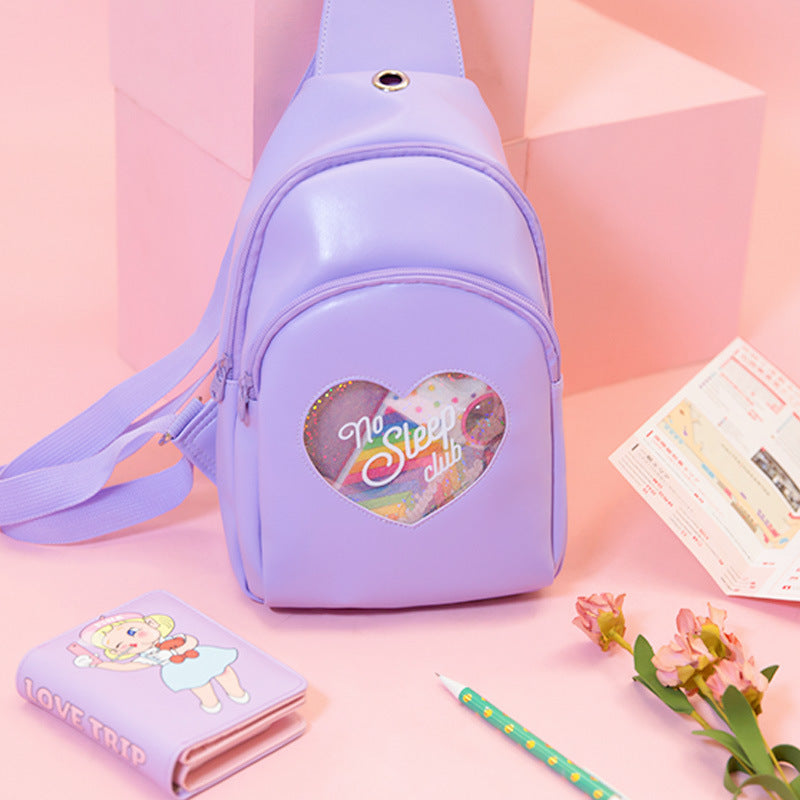 Pastel Hearty Kawaii Aesthetic Shoulder Bag