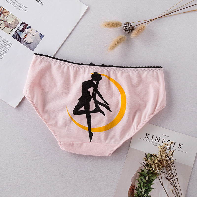 Sailor Moon Amine Girly Kawaii Sweetie Heart Underwear Panty
