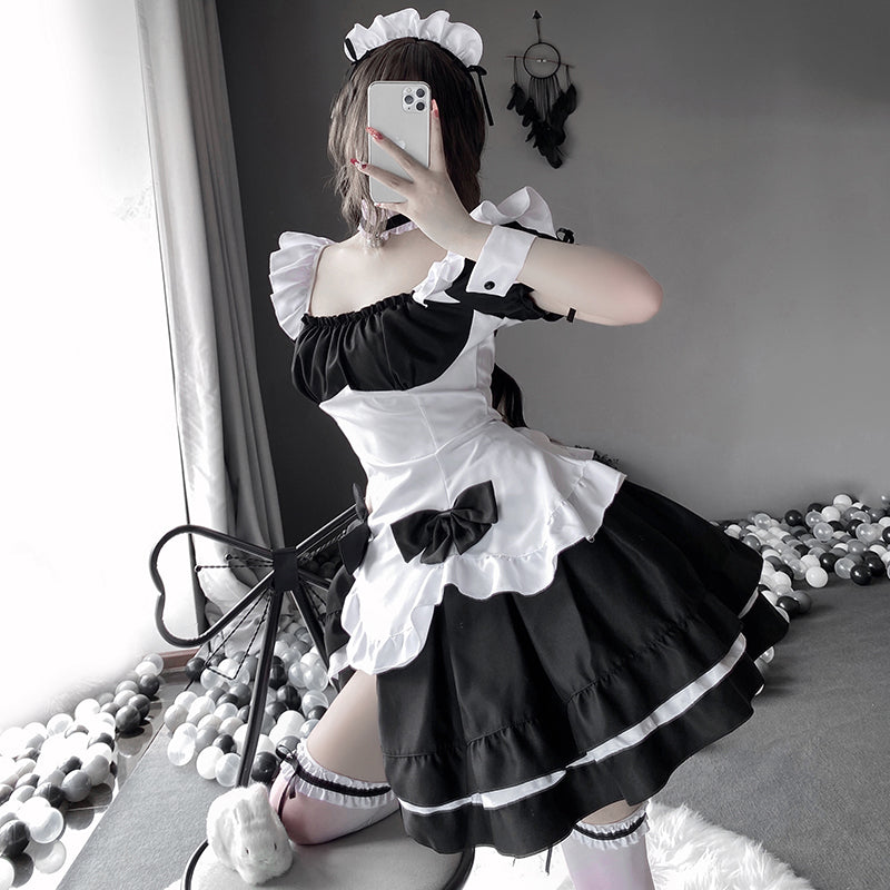日本のセクシーなメイドドレスセット
