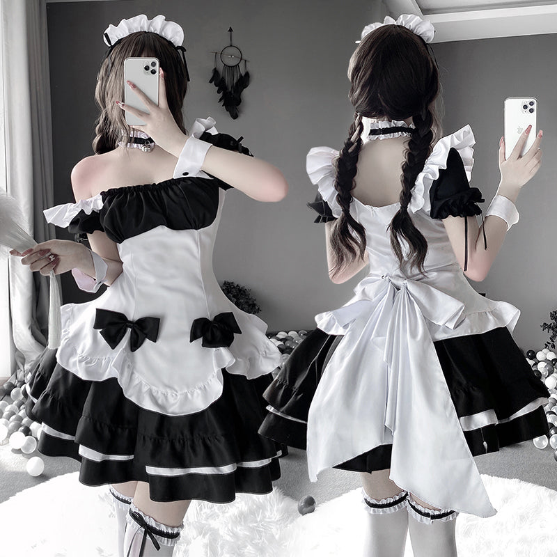 日本のセクシーなメイドドレスセット