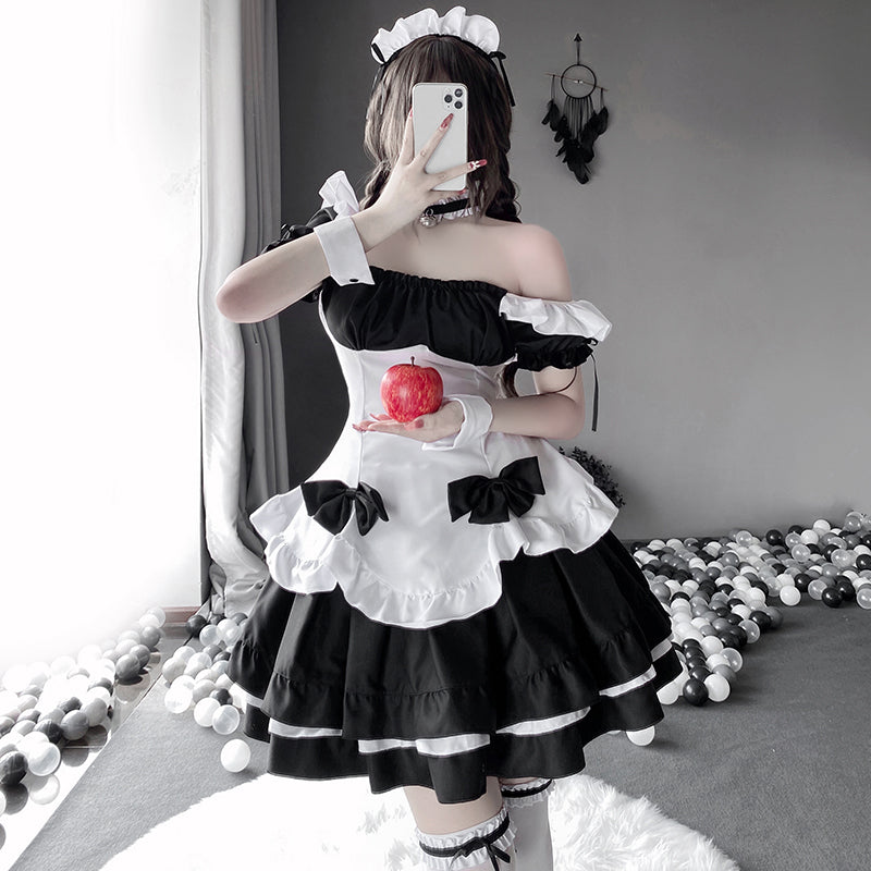 日本のセクシーなメイドドレスセット