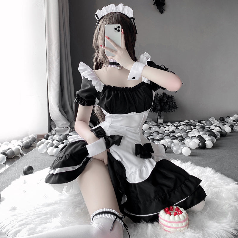 日本のセクシーなメイドドレスセット