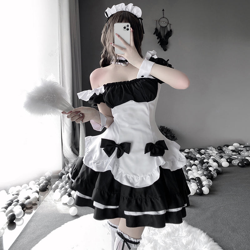 日本のセクシーなメイドドレスセット