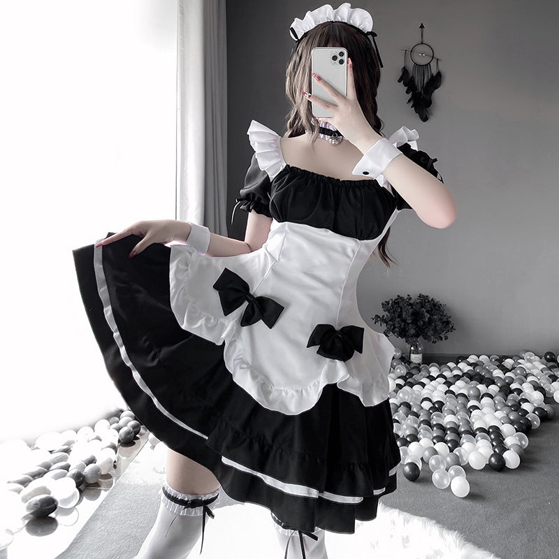 日本のセクシーなメイドドレスセット