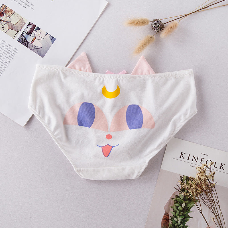 Sailor Moon Amine Girly Kawaii Sweetie Heart Underwear Panty