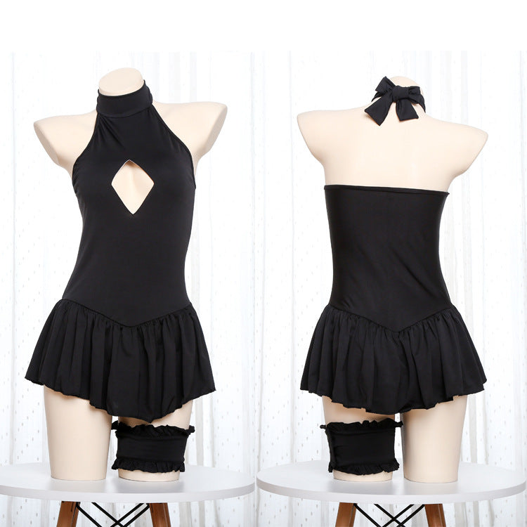 Japanese Kawaii Sexy Keyhole Lingerie Set