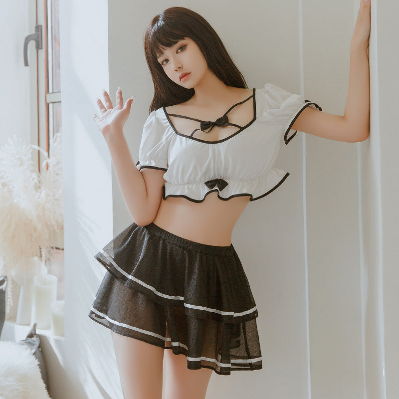 Sexy Ruffle Lolita Maid Lingerie