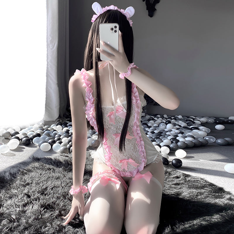 Bunny Maid Cosplay Girl Lingerie Set
