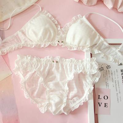 Pink Cartoon Pastel Lover Cute Sweetie Baby Bralette Set
