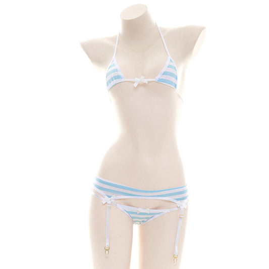 Amine Girly Micro SHIMAPAN Kawaii Cosplay Costume Bikini Set