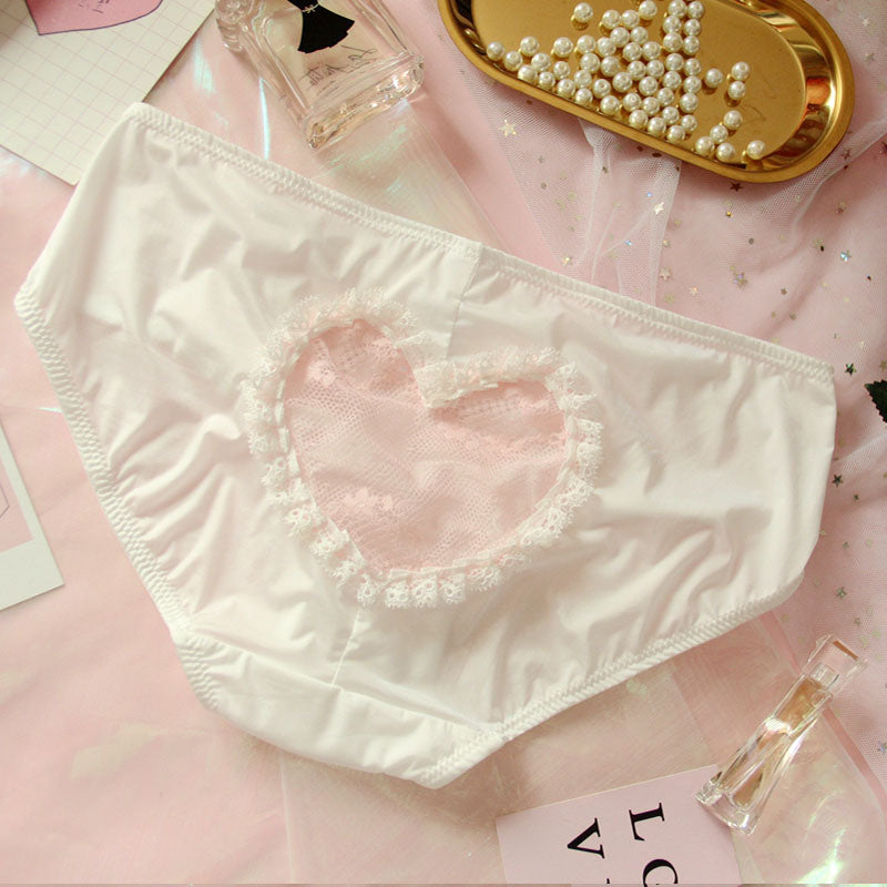 White Sheer Heart Sweet Panty