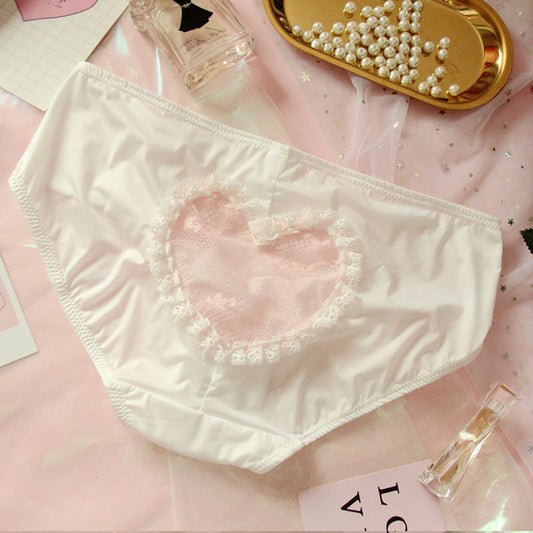 White Sheer Heart Sweet Panty