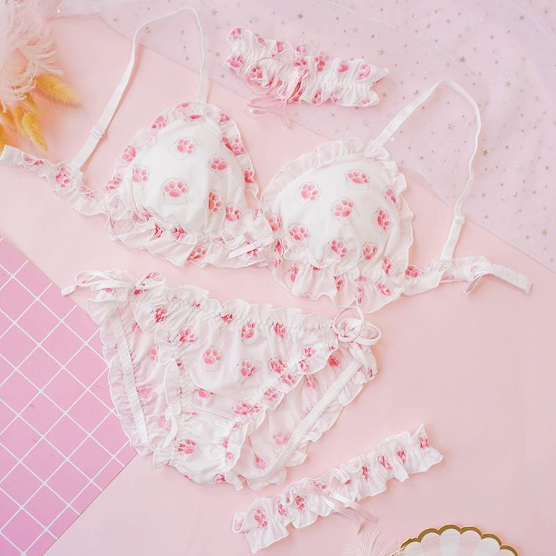 Kawaii Lolita Sweet Water Lemon Bralette Set