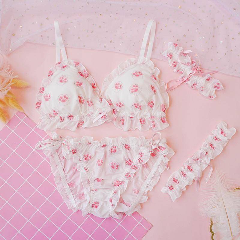 Kawaii Lolita Sweet Water Lemon Bralette Set