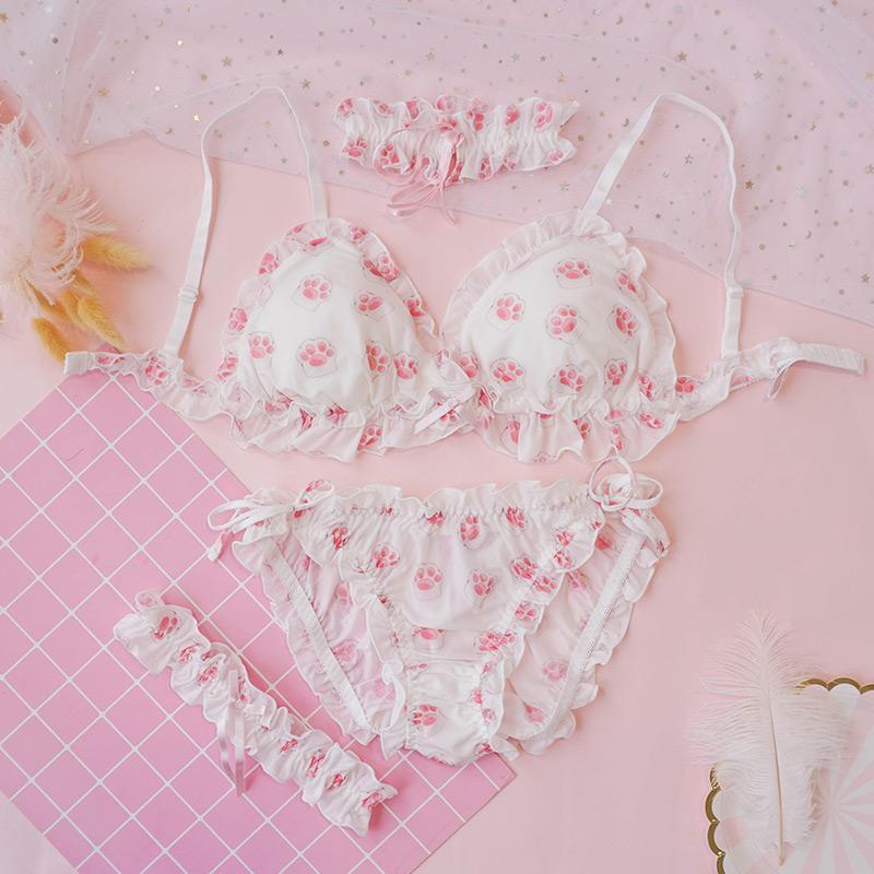 Kawaii Lolita Sweet Water Lemon Bralette Set