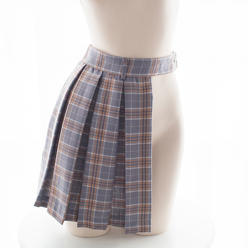 Japanisches Schulmädchen Sexy Kawaii Grid Dessous Halbrock 