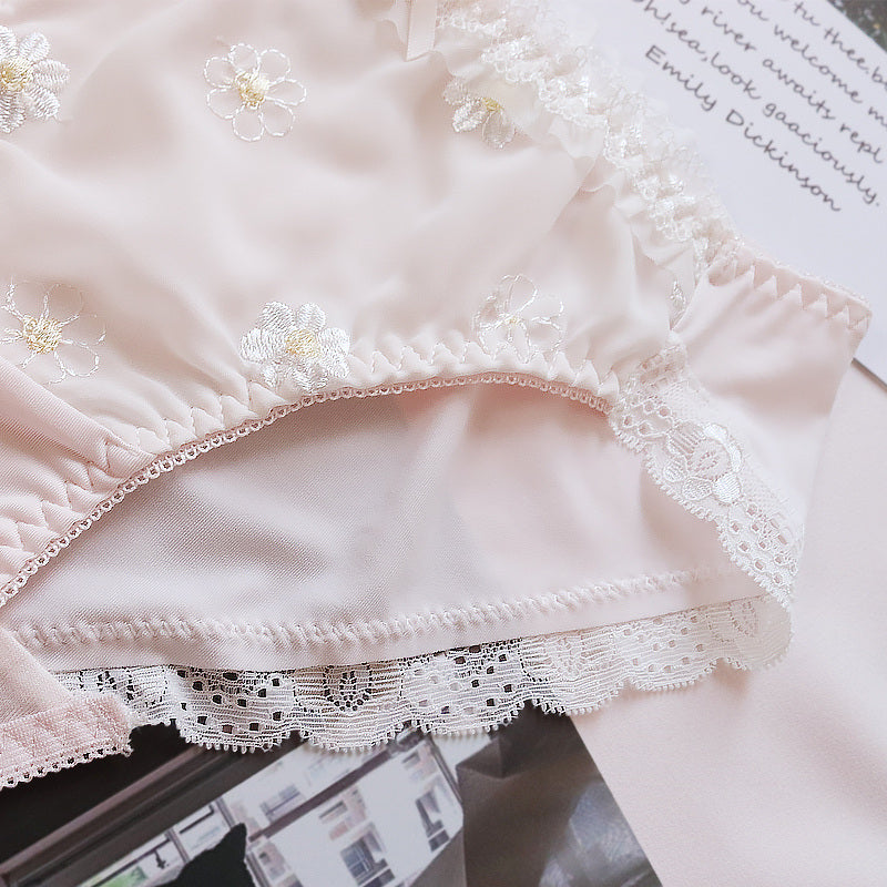 3pcs-Kawaii Lolita Sweet White Kiss Me Panty