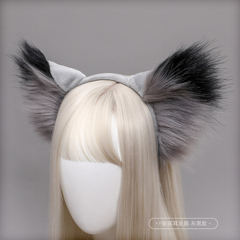 Haustier-Cosplay – pelziges Fuchs-Wolf-Mädchen-Ohr