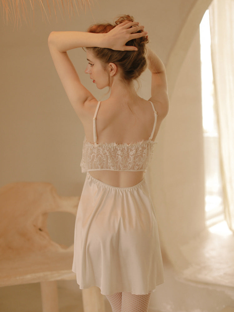 Sofyee japanischer sexy transparenter Pyjama aus Spitze 