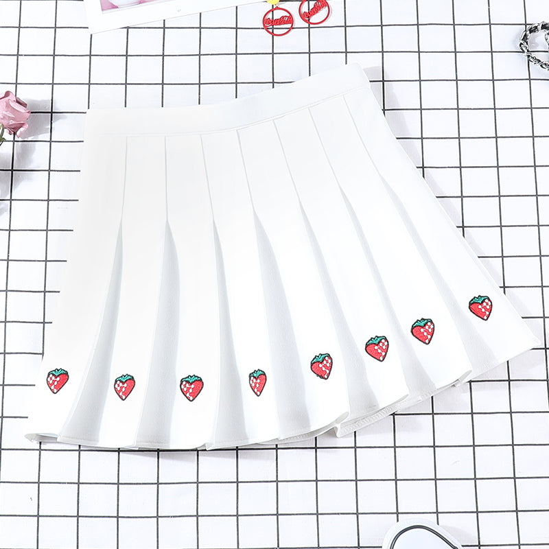 Aesthetic Strawberry Skirt