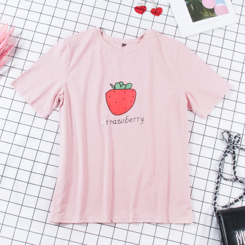 Aesthetic Strawberry Skirt