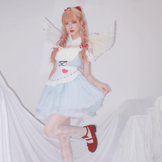 Sofyee アニメ かわいい リボン 日本のメイドセット