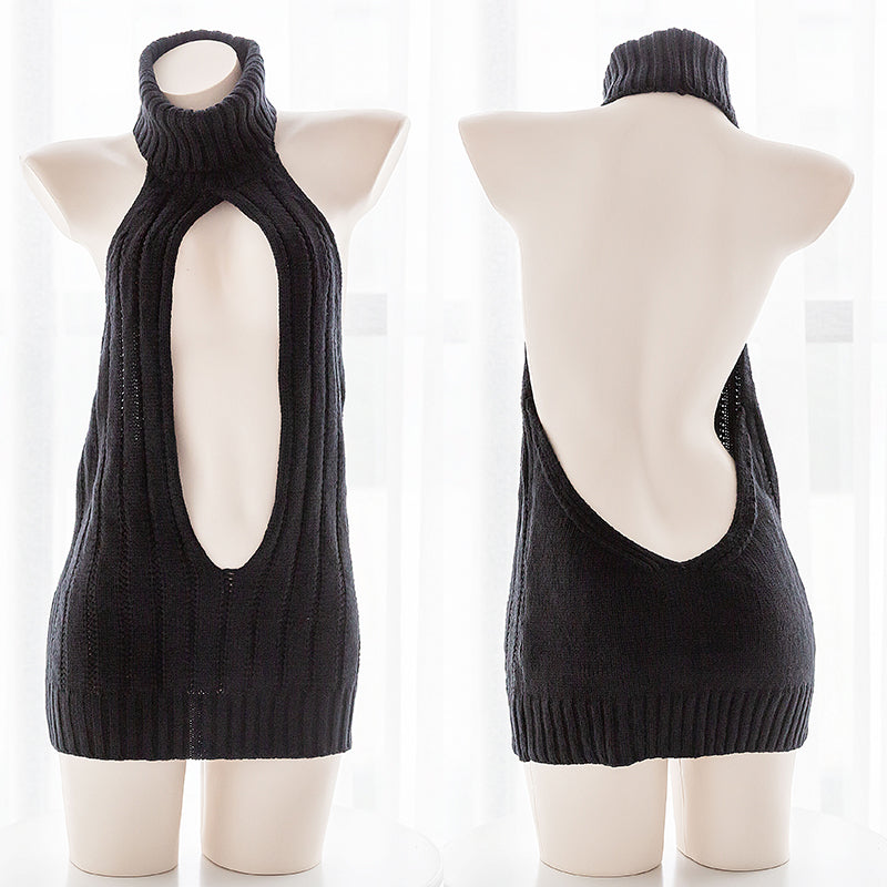 Virgin Killer Gothic Kawaii Open Sweater