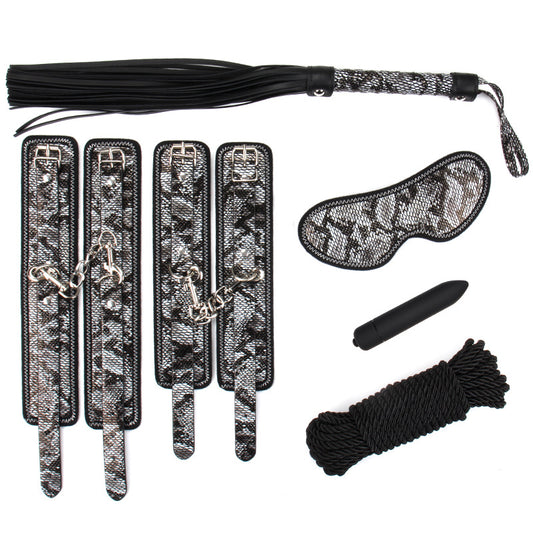 Black Snake Like BDSM Gear Set - 6PCS