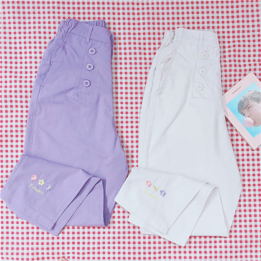Harajuku Kawaii Flowers Pastel Pants