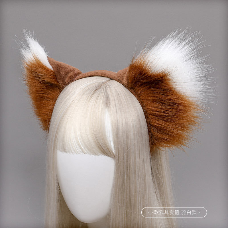 Haustier-Cosplay – pelziges Fuchs-Wolf-Mädchen-Ohr