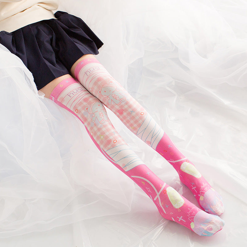 Cat Bunny Neko Knee High Long Socks