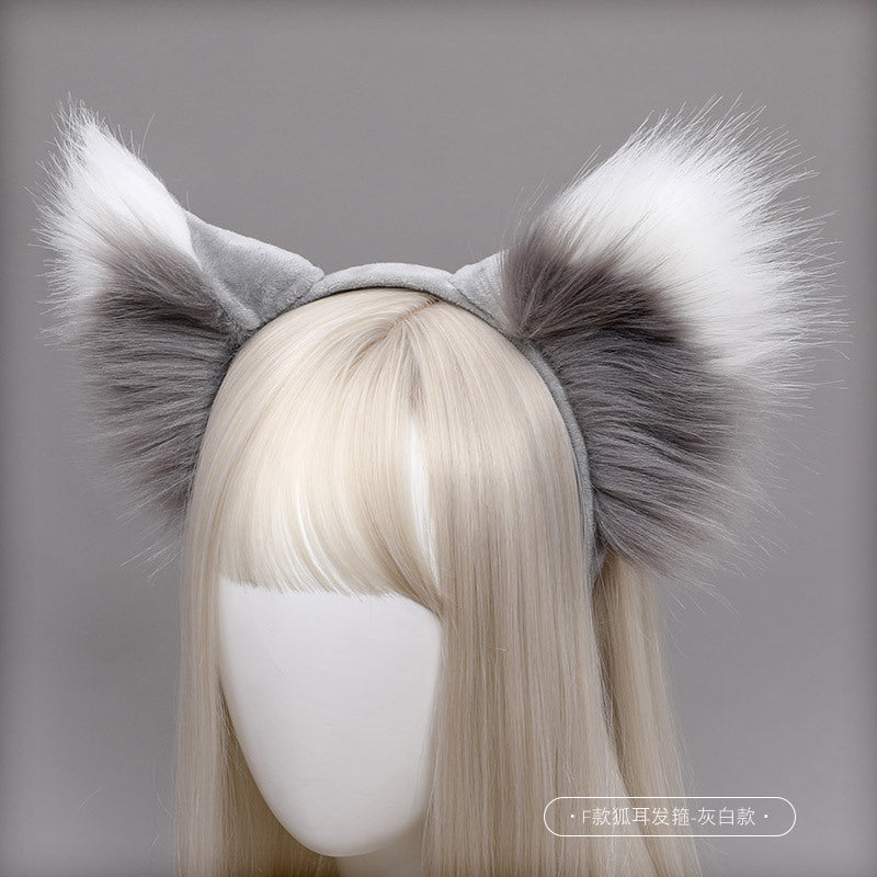 Haustier-Cosplay – pelziges Fuchs-Wolf-Mädchen-Ohr