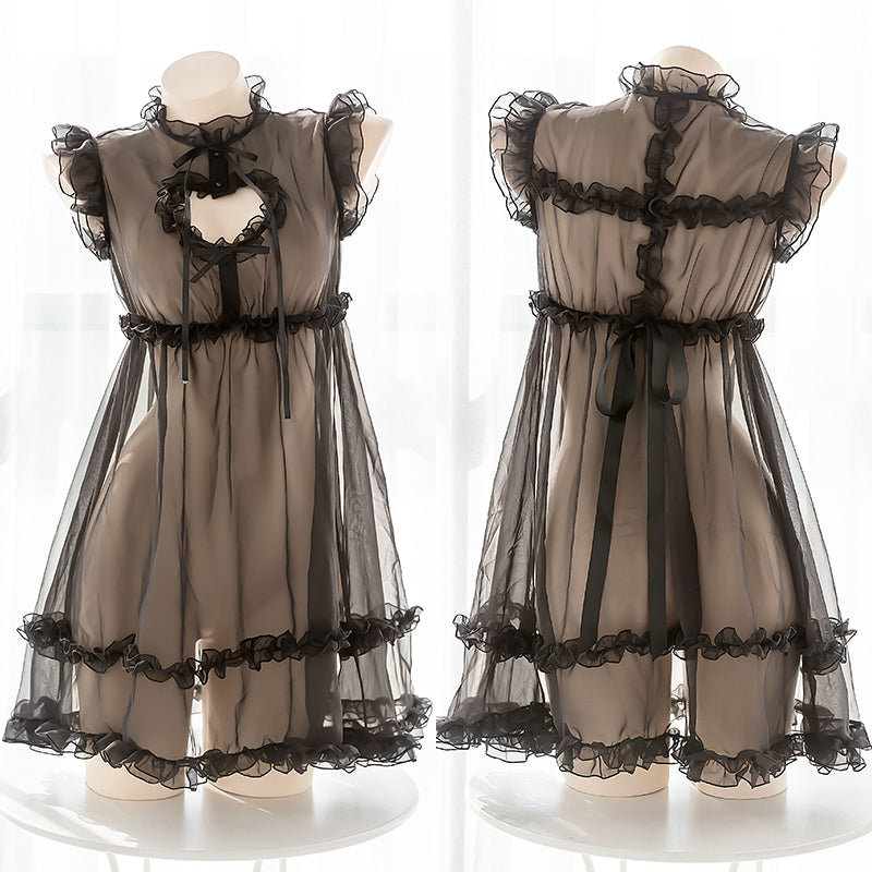 Sofyee Cat Heart Keyhole Lingerie