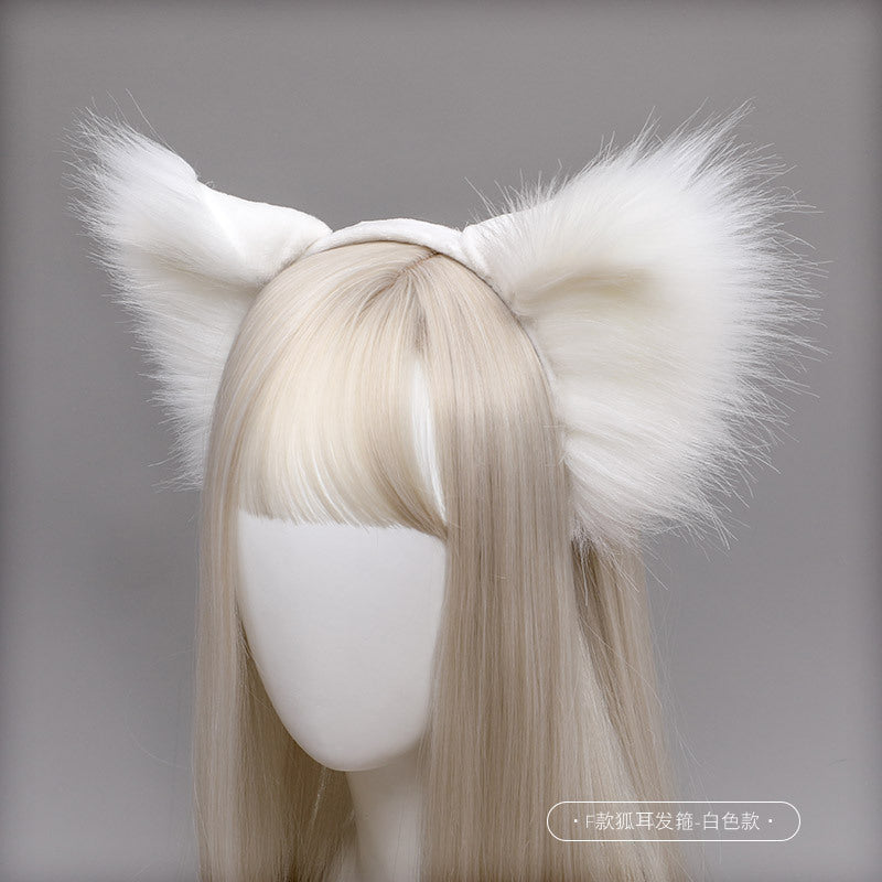 Haustier-Cosplay – pelziges Fuchs-Wolf-Mädchen-Ohr