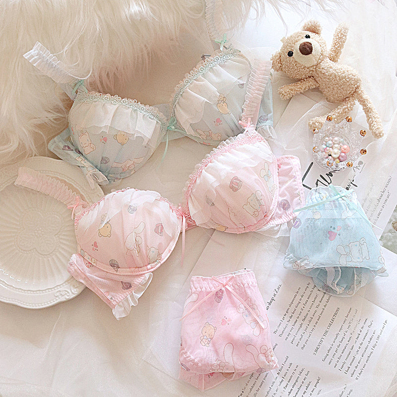 Japanese Anime Cute Angel Japanese Cute Bra Set