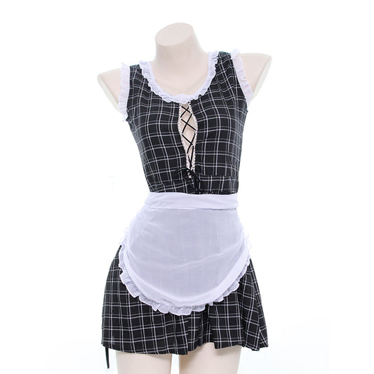 グリッドアニメメイドかわいいドレスセット
