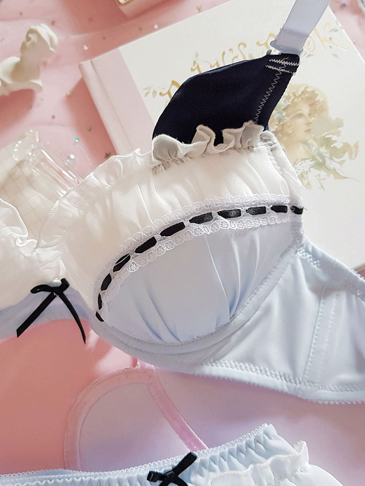 Japanese Lolita Sexy Cat Ears Lace Plus Size Bra Set