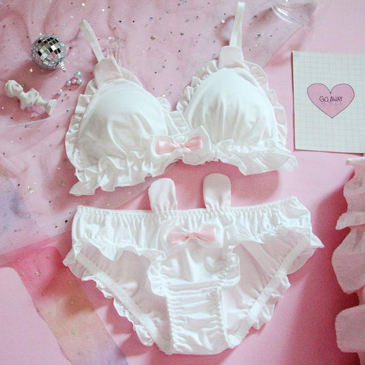 Pink Cartoon Pastel Lover Cute Sweetie Baby Bralette Set
