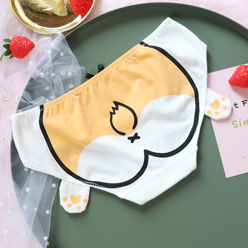 Japanese  Anime  sweet and cute cartoon animal cat Corgi PP panties