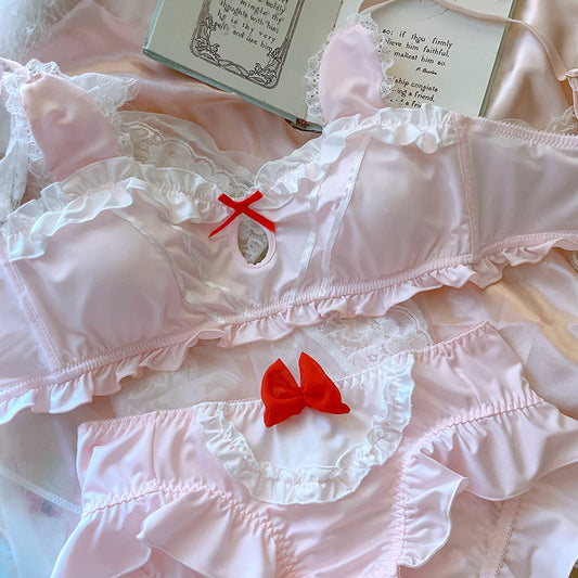 Japanisches süßes Sweetie-BH-Set 