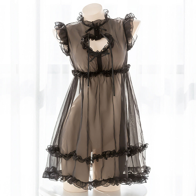 Sofyee Cat Heart Keyhole Lingerie