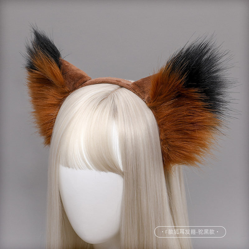 Haustier-Cosplay – pelziges Fuchs-Wolf-Mädchen-Ohr