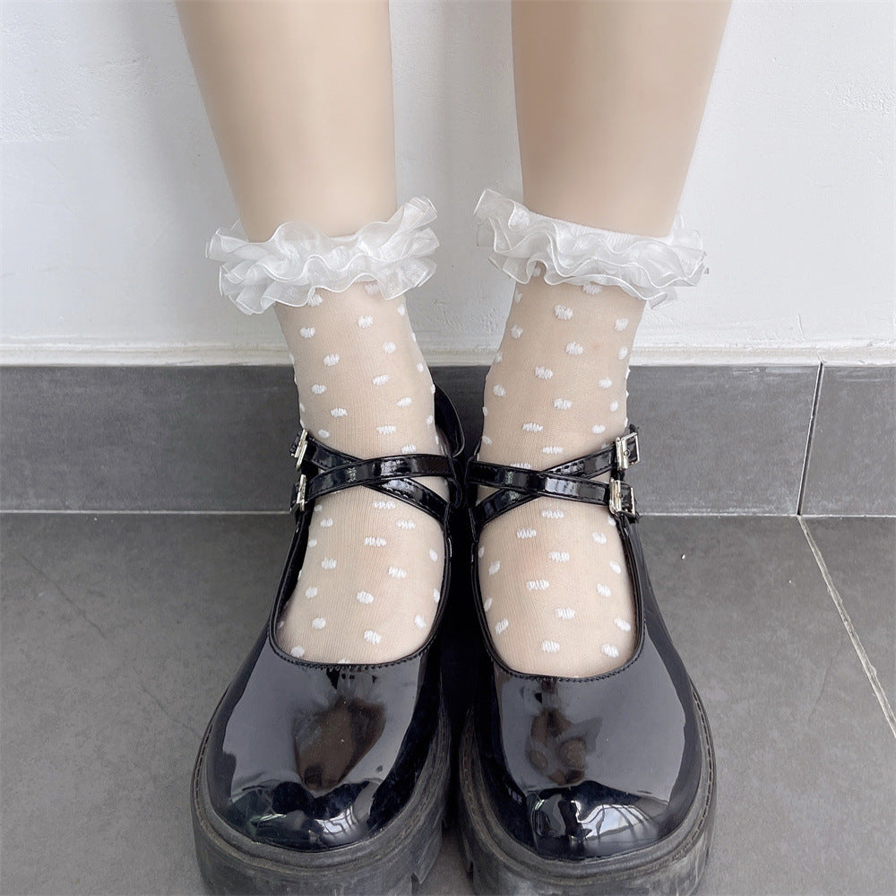 Lolita Polka Dots Socks