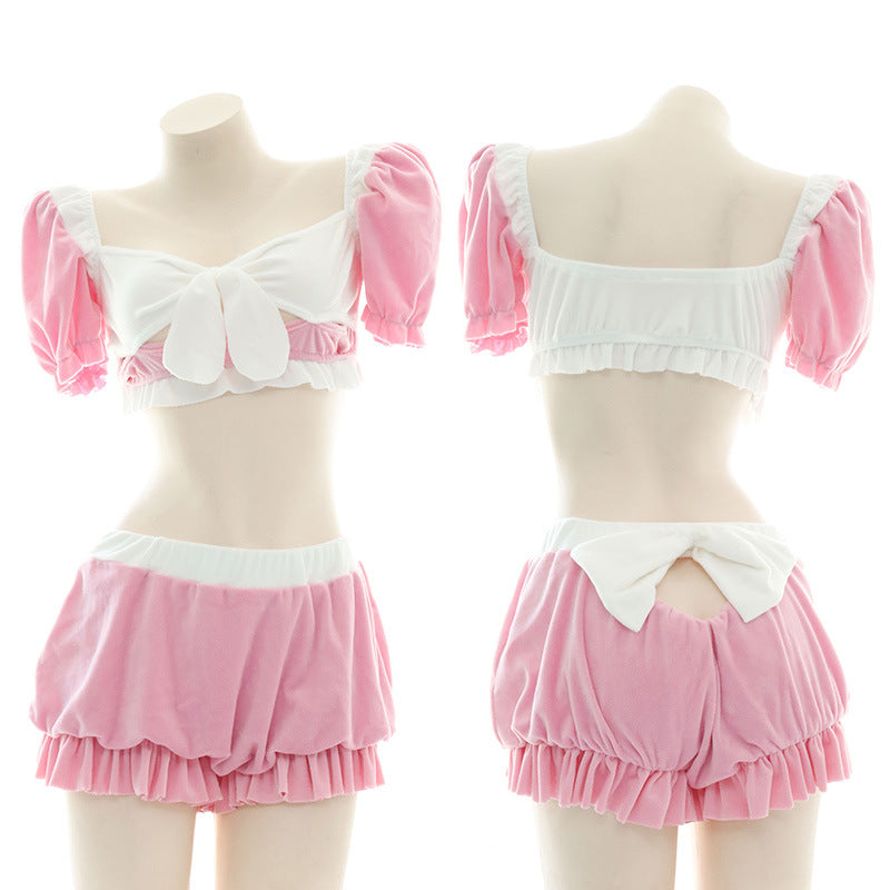 Schulmädchen rosa Anime Sexy Uniform