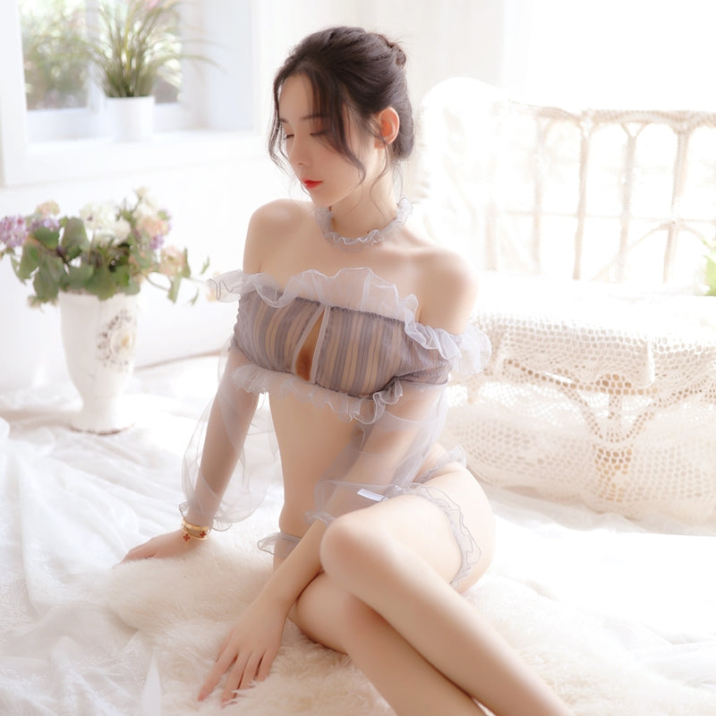 Japanese Anime Ruffle Kawaii Lingerie Set