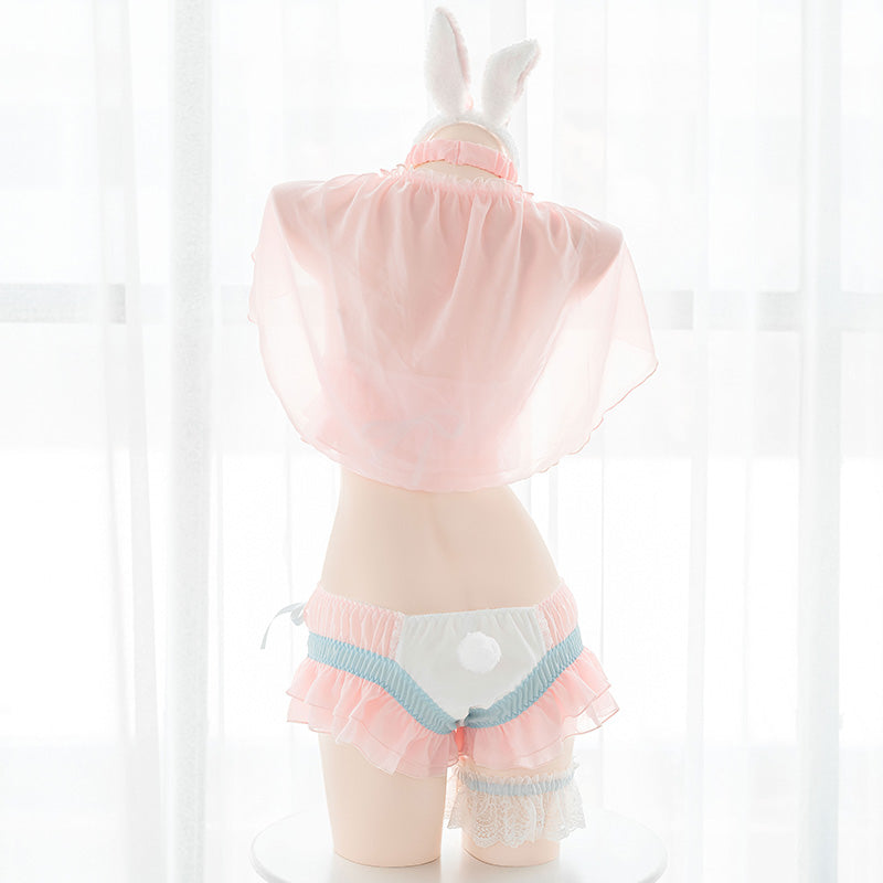 Anime cute cream dessert bunny underwear set