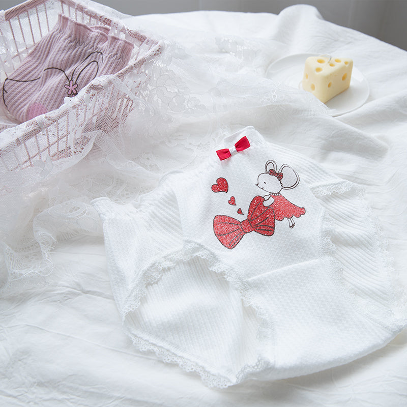 Japanese sweet lace seamless panties